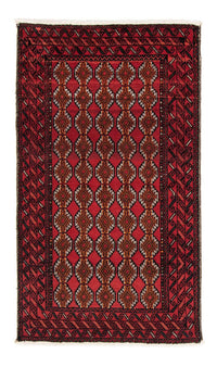 Alfombra de pasillo Alfombra Belutsch - 186 x 104 cm - rojo