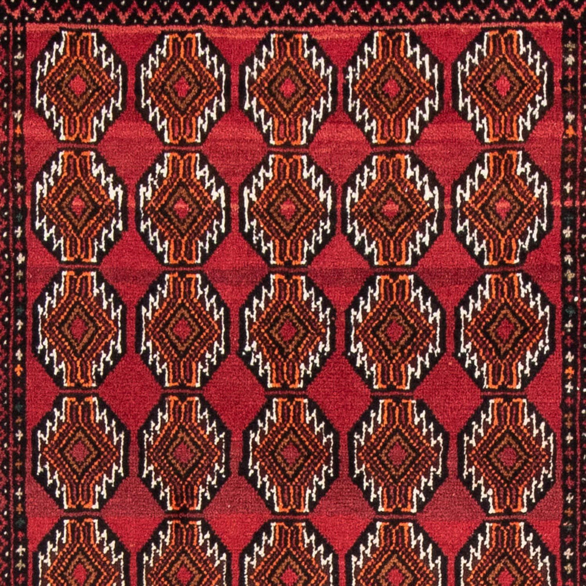 Alfombra de pasillo Alfombra Belutsch - 186 x 104 cm - rojo