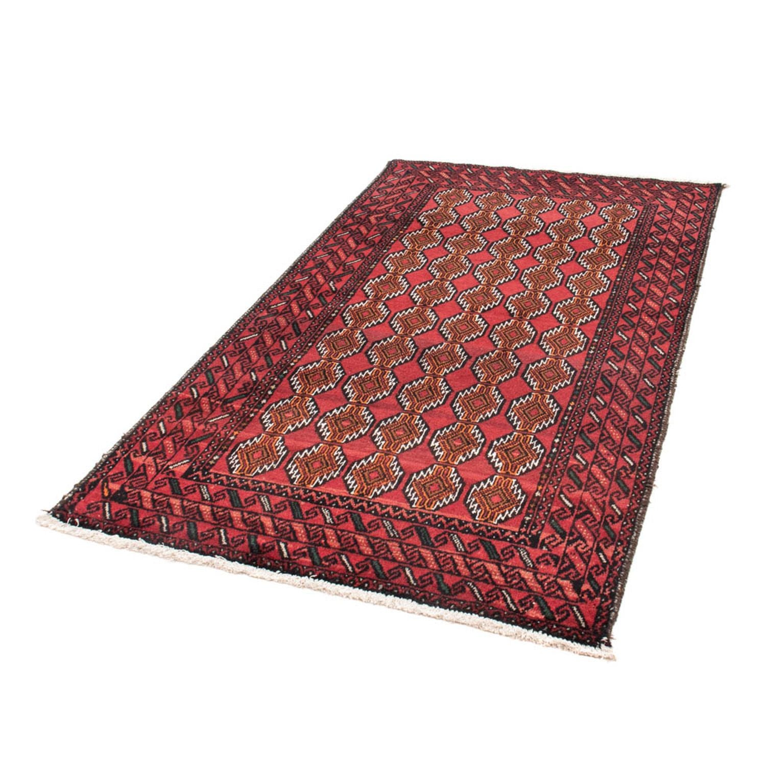 Alfombra de pasillo Alfombra Belutsch - 186 x 104 cm - rojo