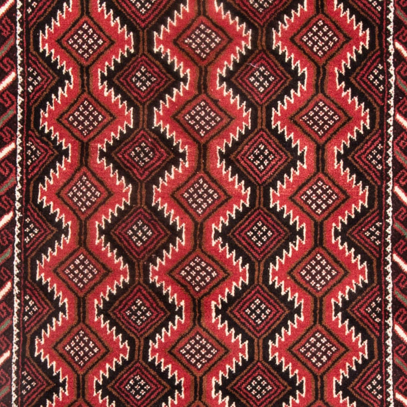 Alfombra de pasillo Alfombra Belutsch - 199 x 107 cm - rojo