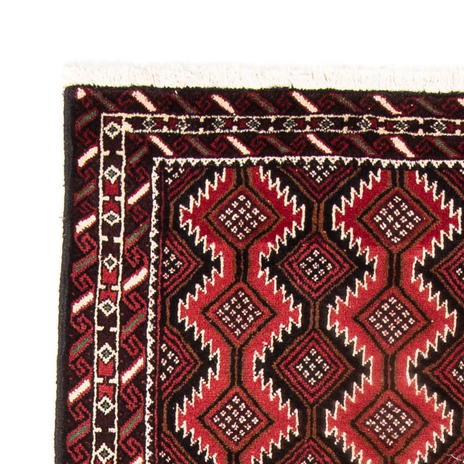 Alfombra de pasillo Alfombra Belutsch - 199 x 107 cm - rojo