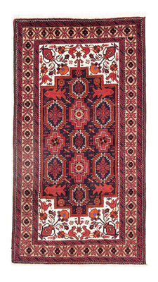 Alfombra de pasillo Alfombra Belutsch - 195 x 106 cm - rojo