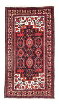 Alfombra de pasillo Alfombra Belutsch - 195 x 106 cm - rojo