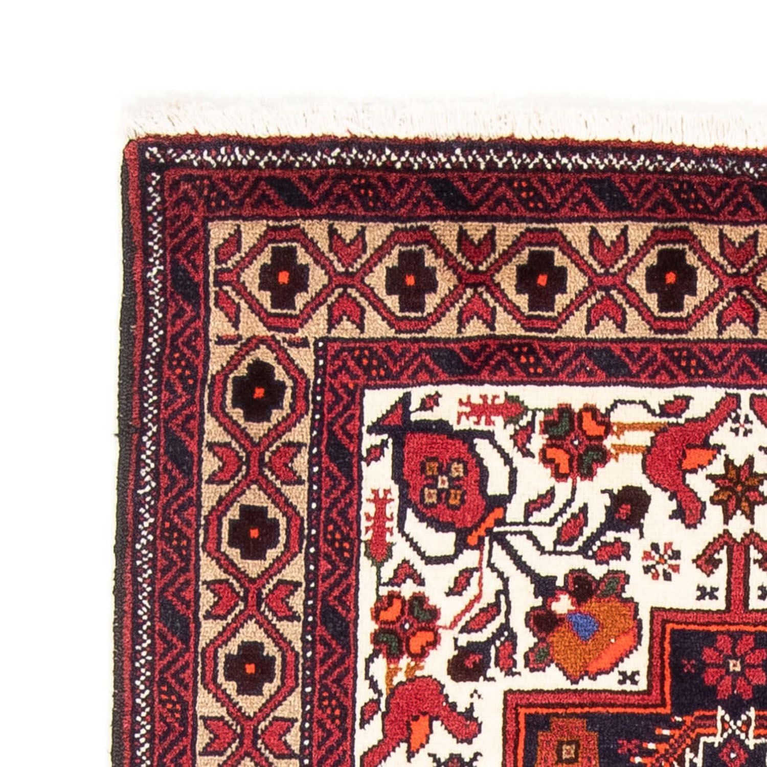Alfombra de pasillo Alfombra Belutsch - 195 x 106 cm - rojo