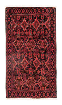 Alfombra de pasillo Alfombra Belutsch - 189 x 104 cm - rojo