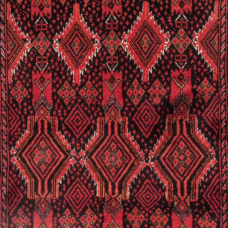 Alfombra de pasillo Alfombra Belutsch - 189 x 104 cm - rojo