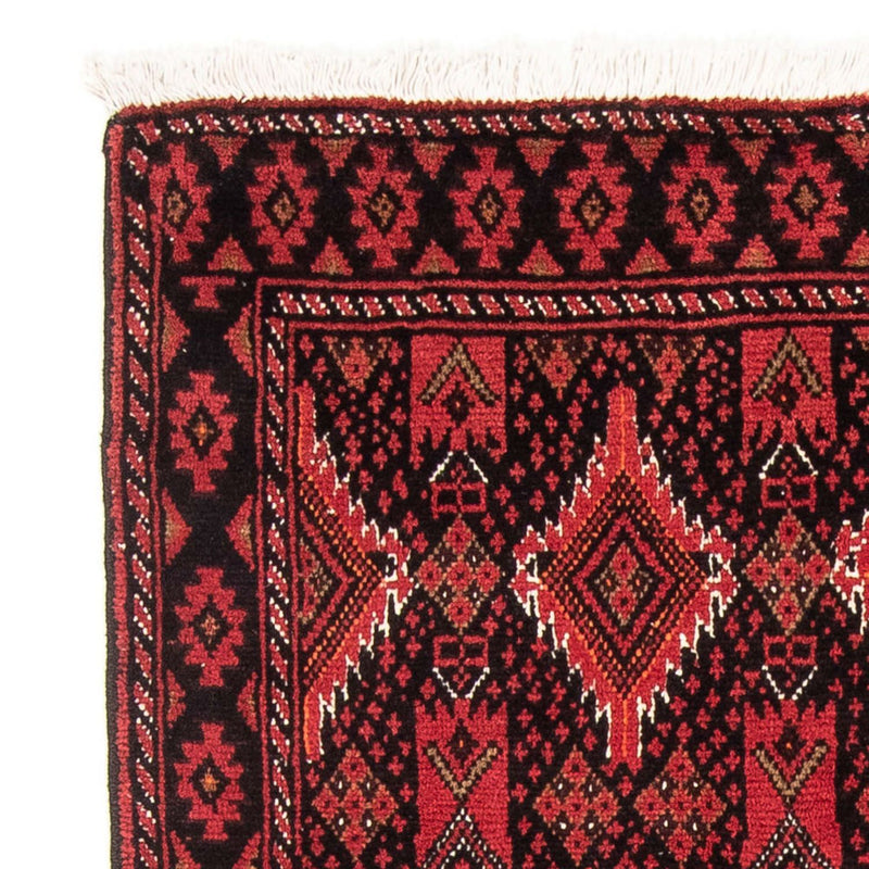 Alfombra de pasillo Alfombra Belutsch - 189 x 104 cm - rojo
