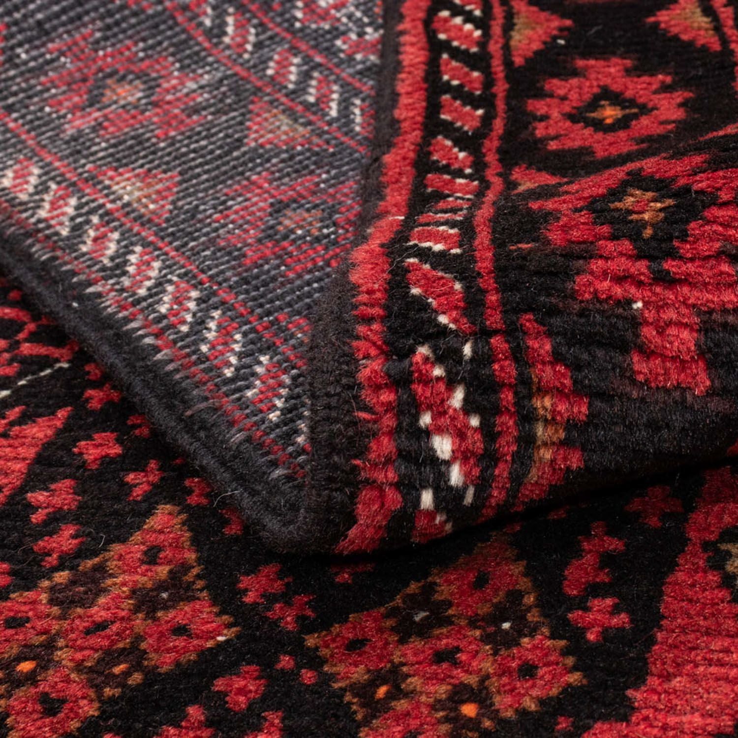 Alfombra de pasillo Alfombra Belutsch - 189 x 104 cm - rojo