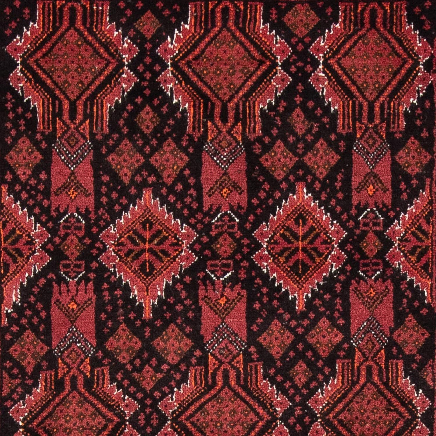 Alfombra de pasillo Alfombra Belutsch - 199 x 105 cm - rojo