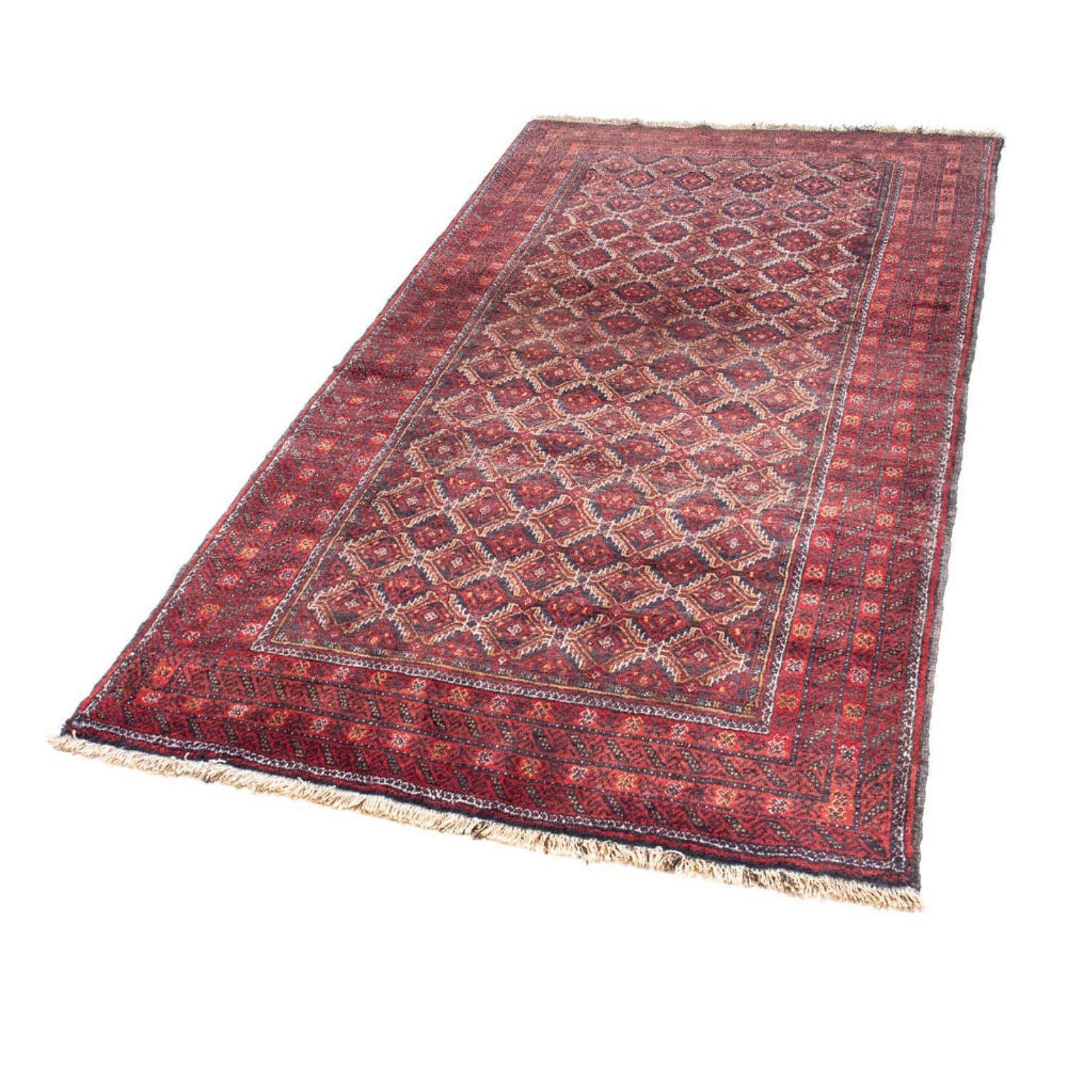 Alfombra de pasillo Alfombra Belutsch - 206 x 107 cm - rojo