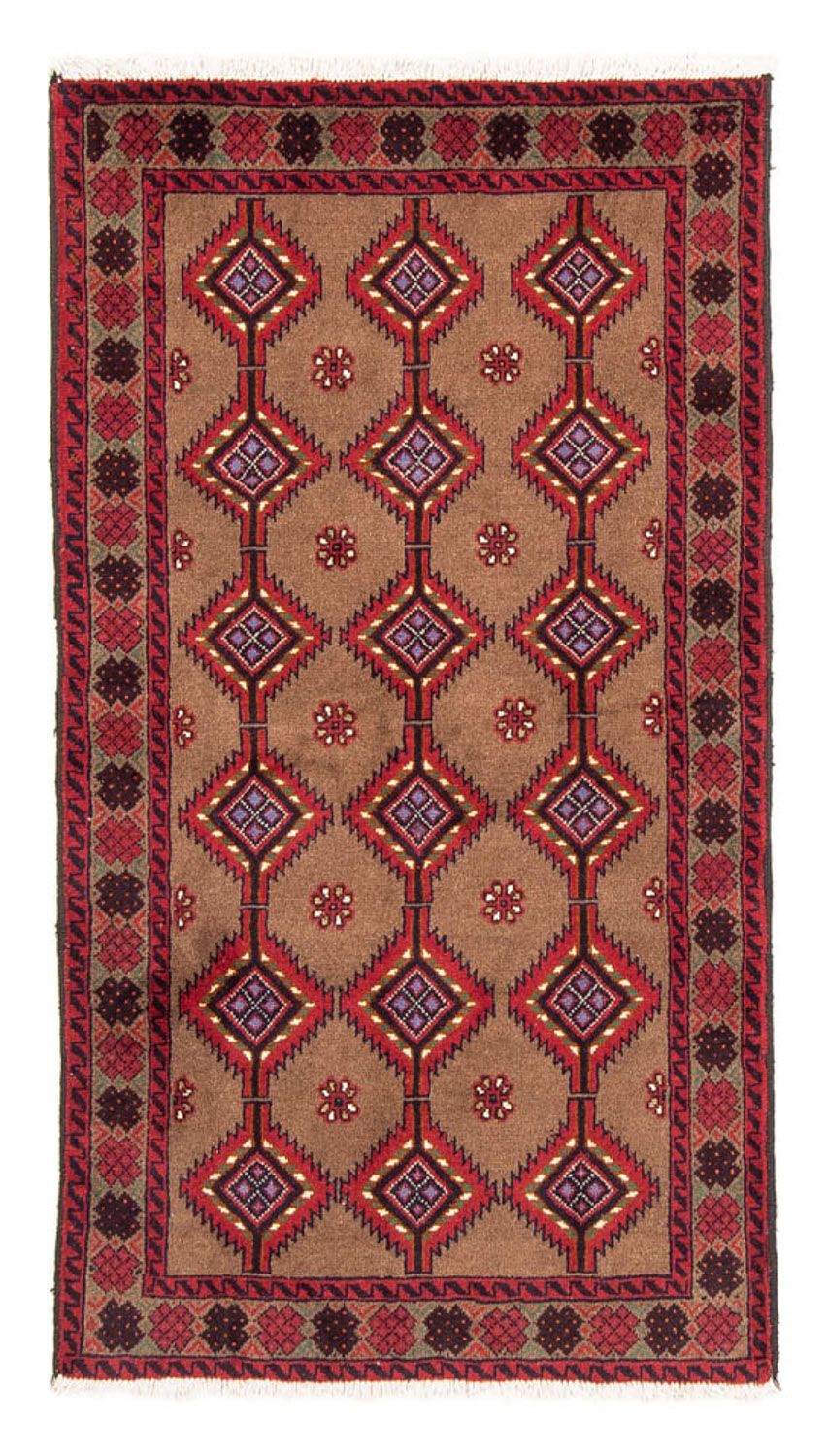 Alfombra de pasillo Alfombra Belutsch - 179 x 101 cm - rojo