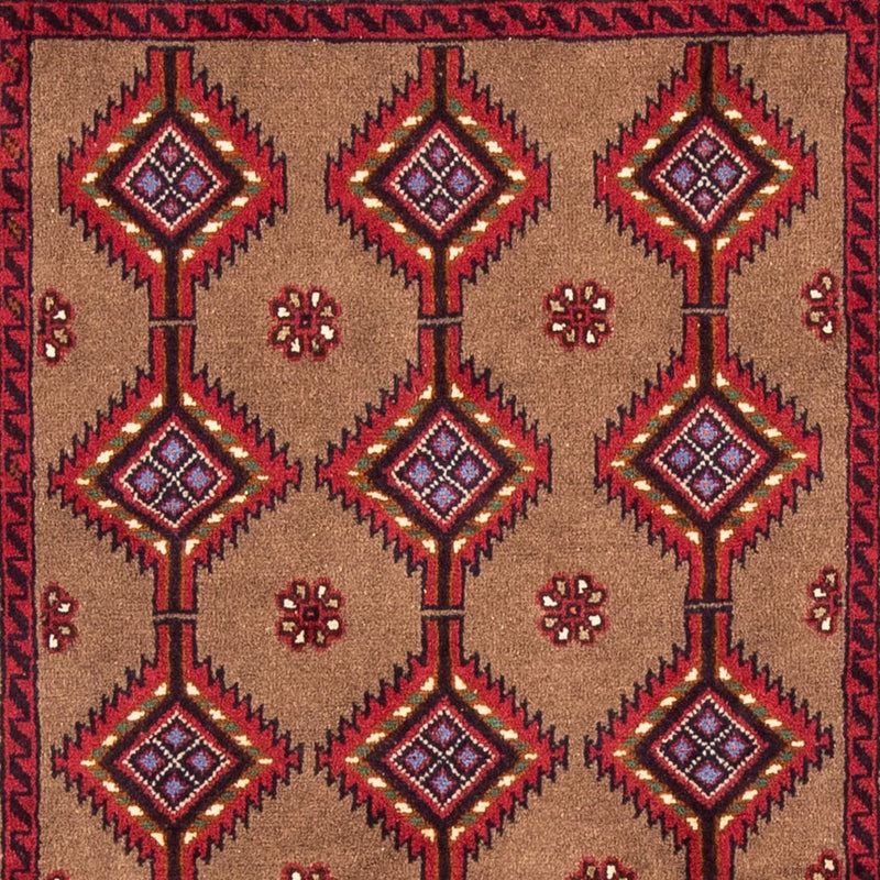 Alfombra de pasillo Alfombra Belutsch - 179 x 101 cm - rojo