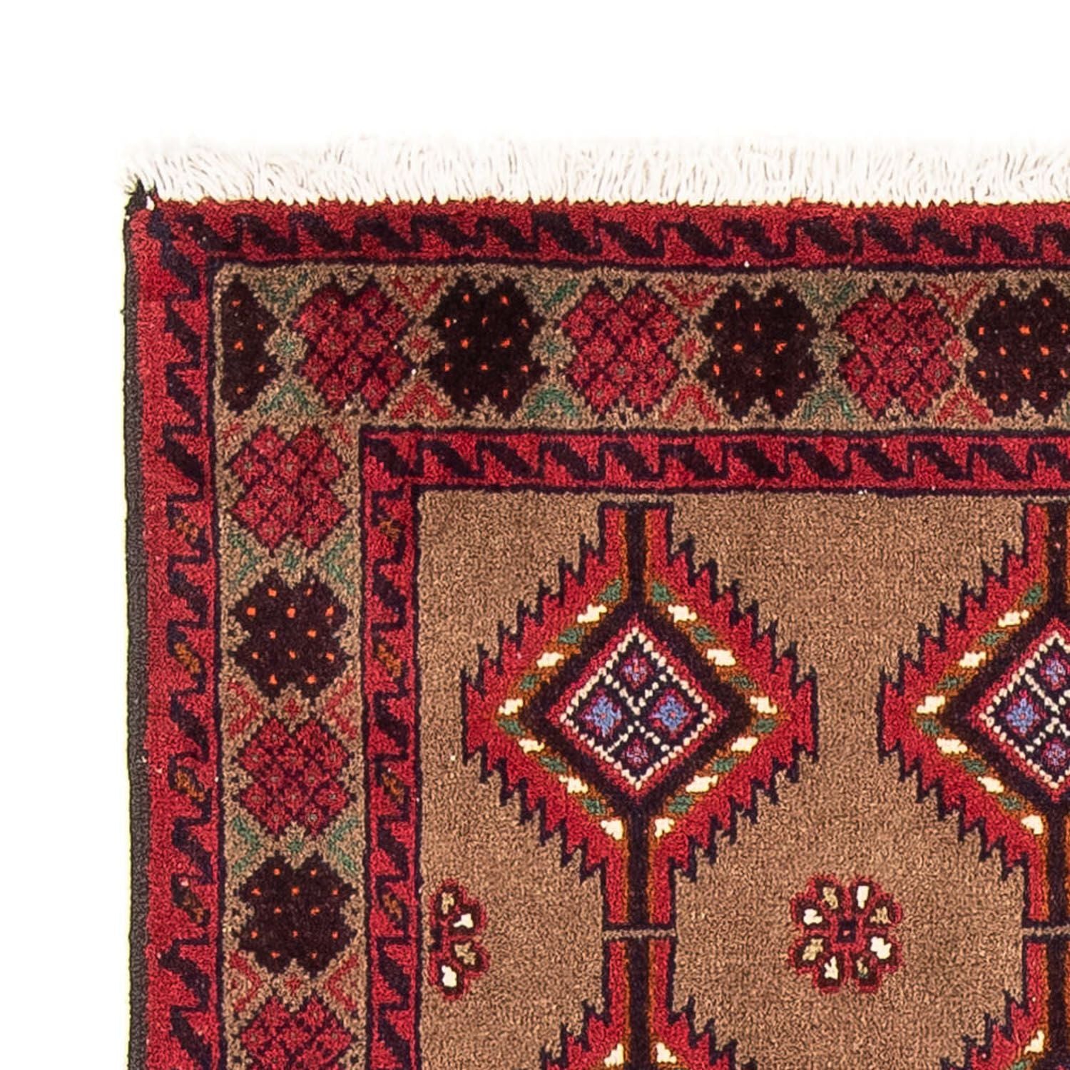 Alfombra de pasillo Alfombra Belutsch - 179 x 101 cm - rojo