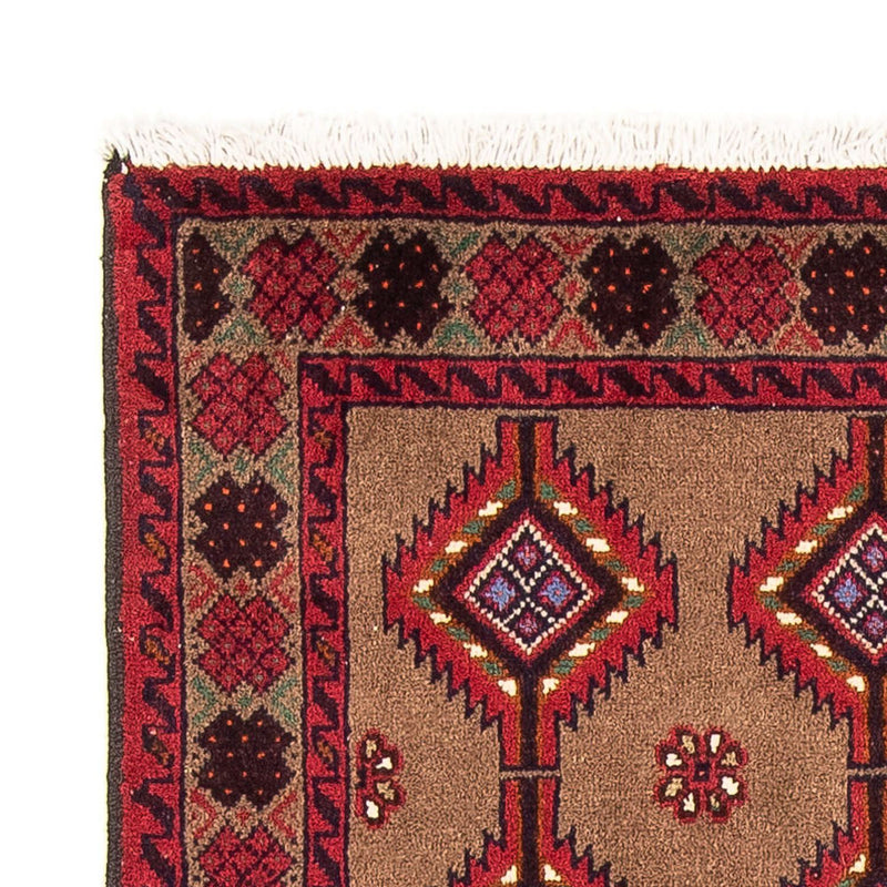 Alfombra de pasillo Alfombra Belutsch - 179 x 101 cm - rojo