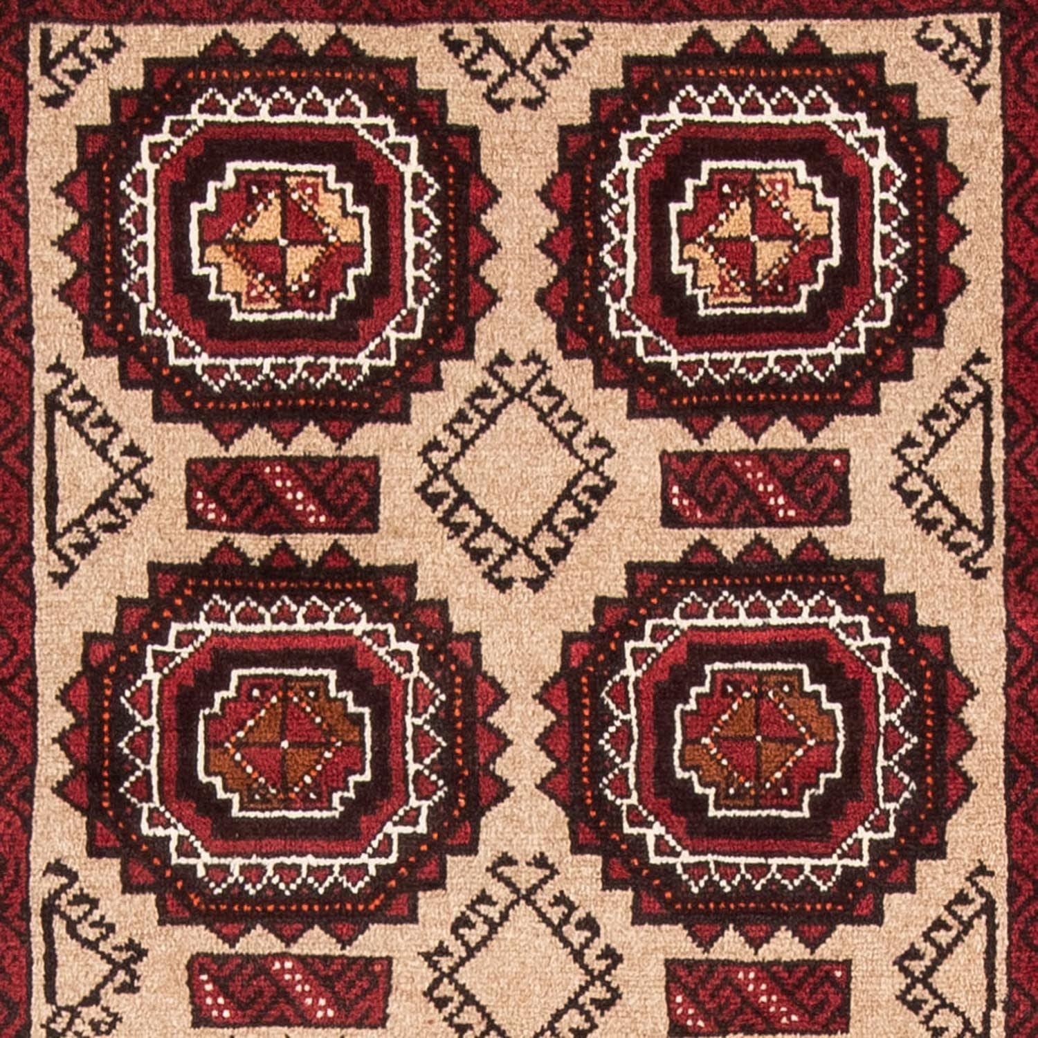 Alfombra de pasillo Alfombra Belutsch - 195 x 104 cm - beige