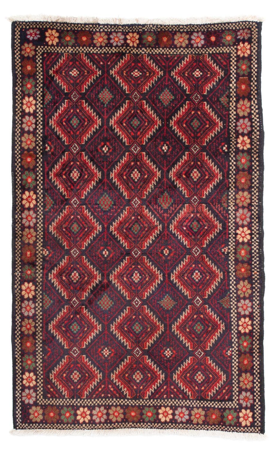 Alfombra Belutsch - 158 x 95 cm - azul oscuro