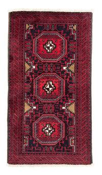 Alfombra de pasillo Alfombra Belutsch - 175 x 95 cm - rojo oscuro