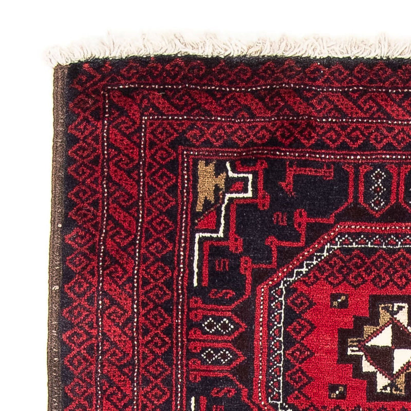 Alfombra de pasillo Alfombra Belutsch - 175 x 95 cm - rojo oscuro