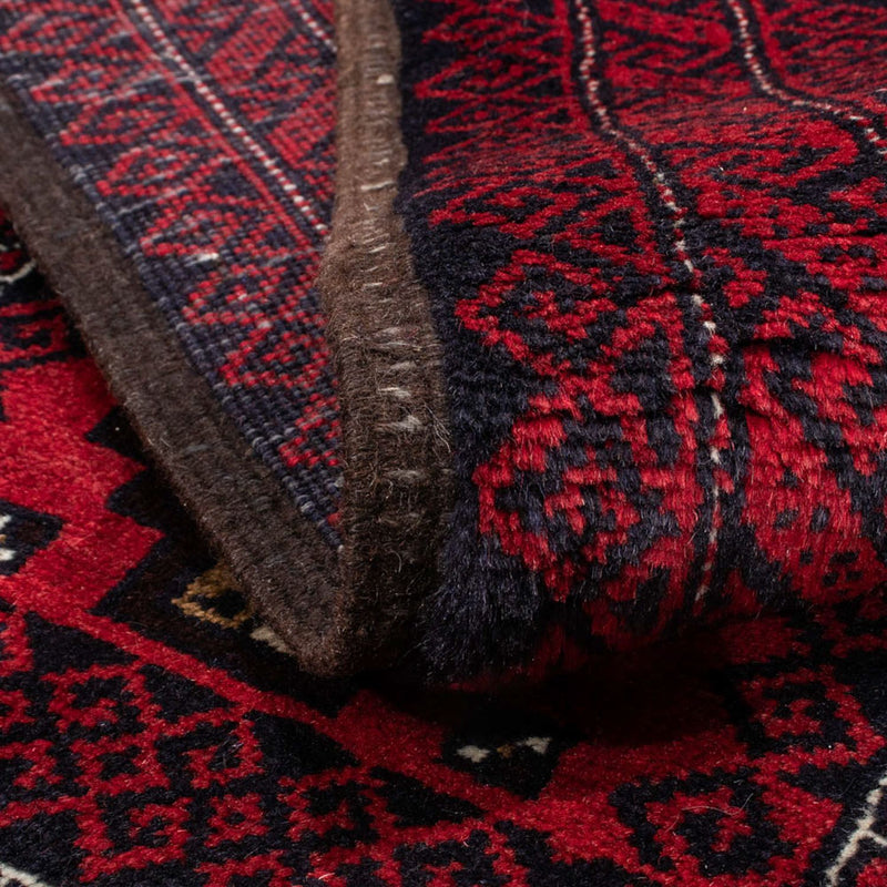 Alfombra de pasillo Alfombra Belutsch - 175 x 95 cm - rojo oscuro