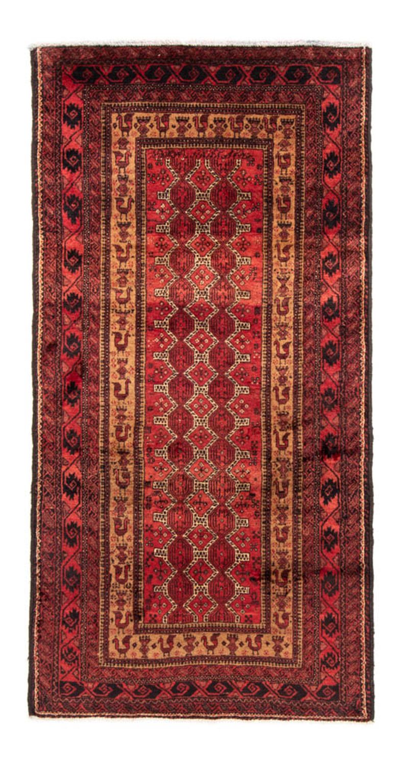 Alfombra de pasillo Alfombra Belutsch - 192 x 105 cm - óxido