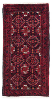 Alfombra Belutsch - 164 x 87 cm - rojo oscuro