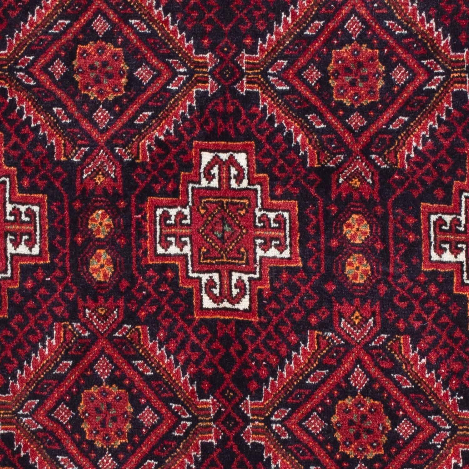 Alfombra Belutsch - 164 x 87 cm - rojo oscuro
