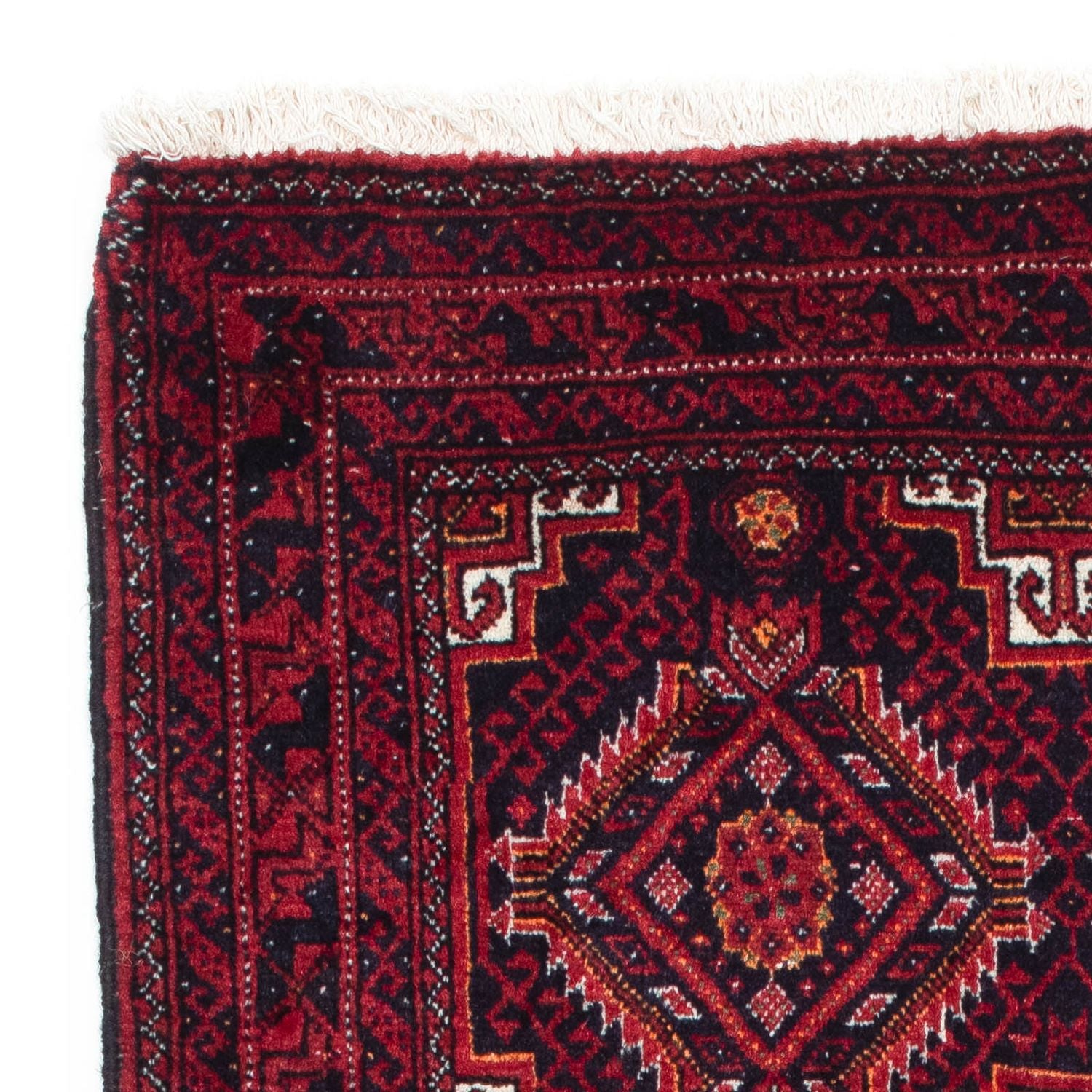 Alfombra Belutsch - 164 x 87 cm - rojo oscuro