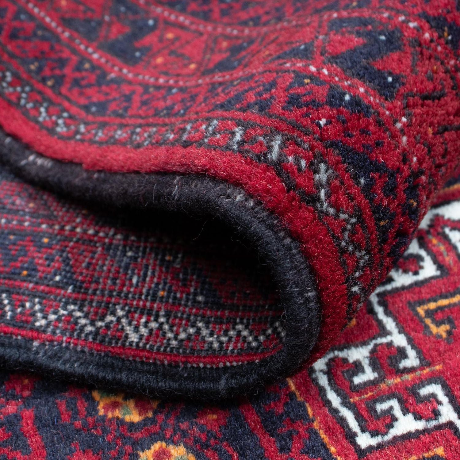 Alfombra Belutsch - 164 x 87 cm - rojo oscuro