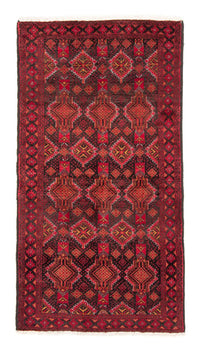 Alfombra de pasillo Alfombra Belutsch - 194 x 105 cm - rojo