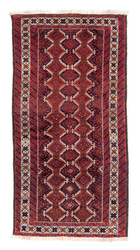 Alfombra de pasillo Alfombra Belutsch - 189 x 97 cm - rojo