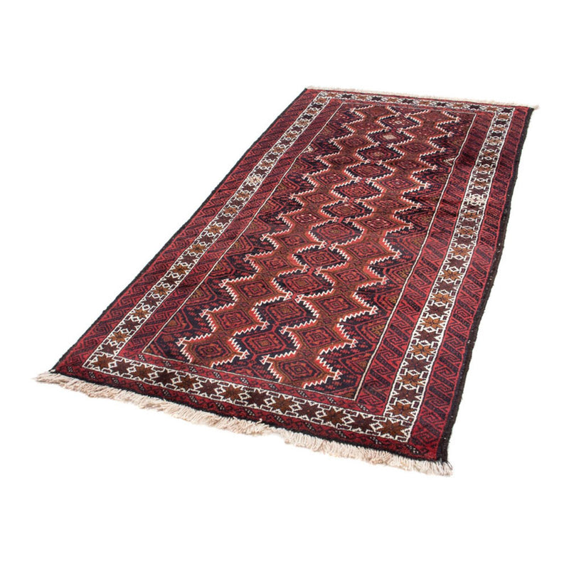Alfombra de pasillo Alfombra Belutsch - 189 x 97 cm - rojo
