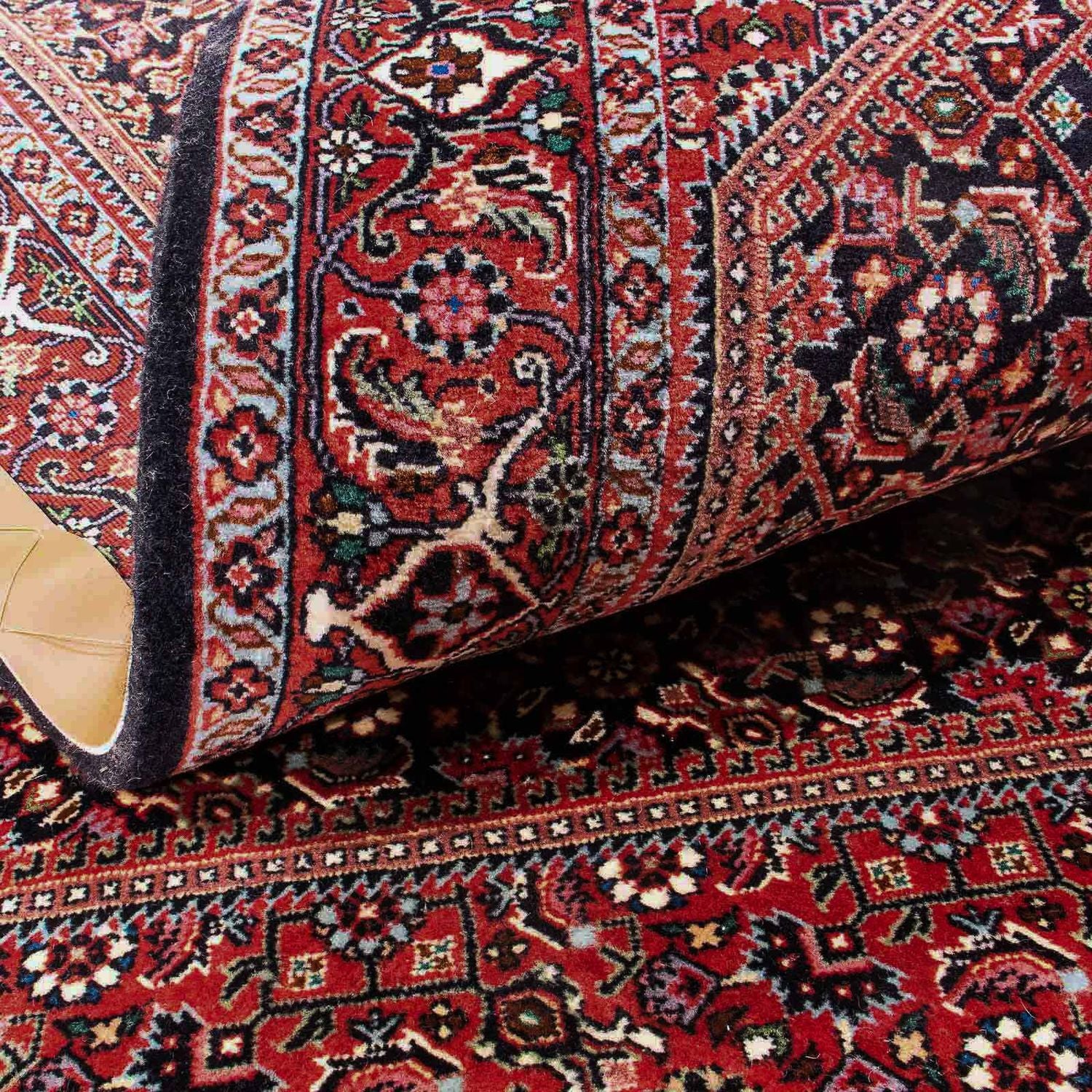 Alfombra persa - Bidjar - 171 x 114 cm - rojo