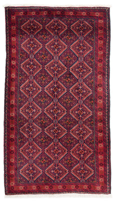 Alfombra de pasillo Alfombra Belutsch - 174 x 99 cm - rojo oscuro