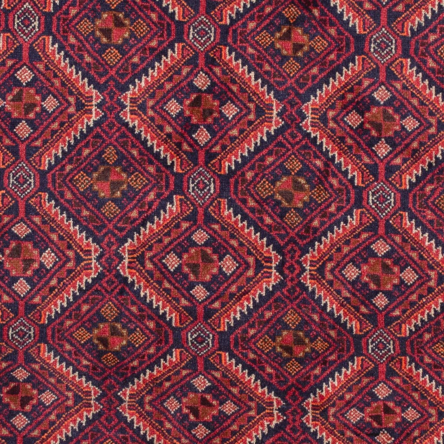 Alfombra de pasillo Alfombra Belutsch - 174 x 99 cm - rojo oscuro