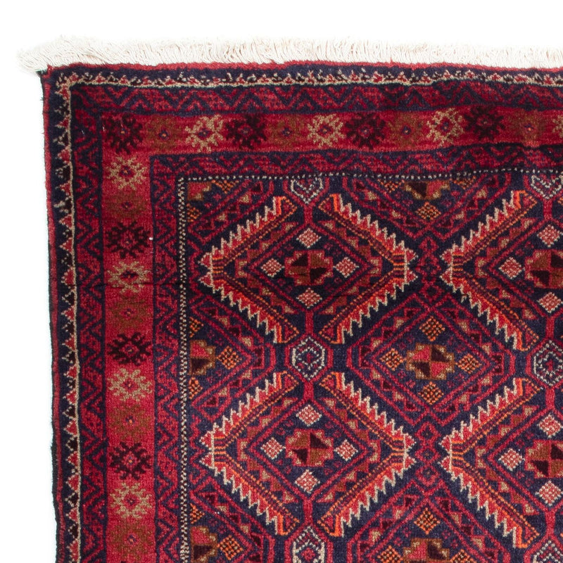 Alfombra de pasillo Alfombra Belutsch - 174 x 99 cm - rojo oscuro