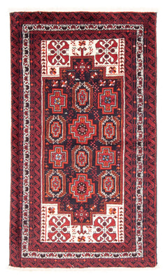 Alfombra de pasillo Alfombra Belutsch - 194 x 110 cm - rojo
