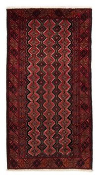 Alfombra de pasillo Alfombra Belutsch - 219 x 110 cm - rojo oscuro