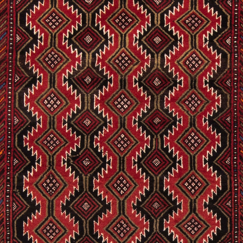 Alfombra de pasillo Alfombra Belutsch - 219 x 110 cm - rojo oscuro