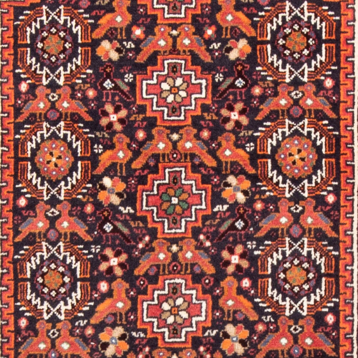 Alfombra de pasillo Alfombra Belutsch - 210 x 106 cm - rojo