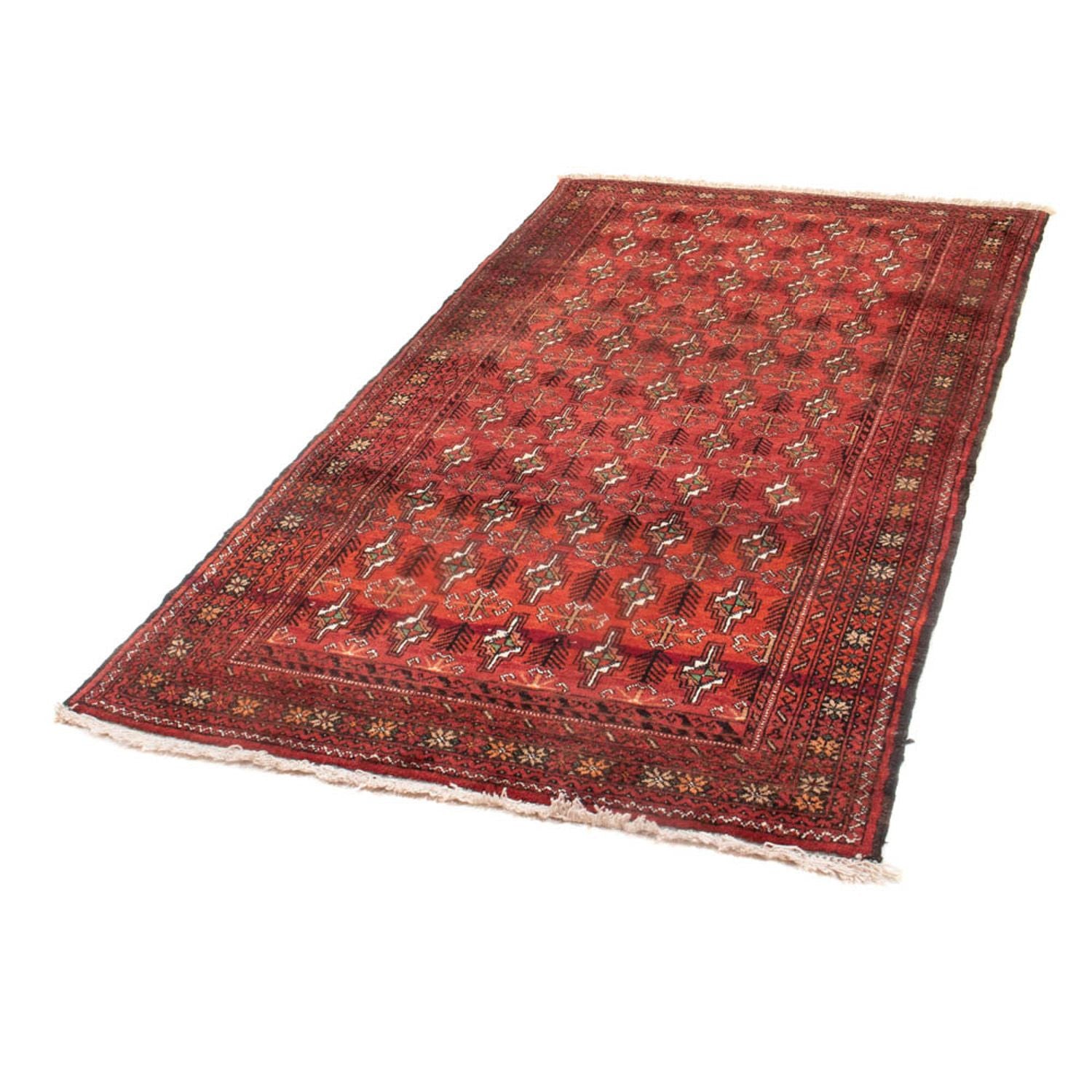 Alfombra de pasillo Alfombra Belutsch - 187 x 105 cm - rojo
