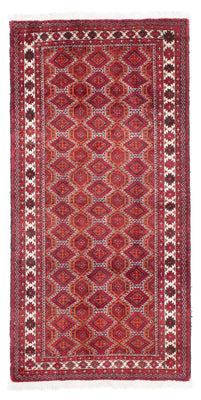 Alfombra de pasillo Alfombra Belutsch - 180 x 91 cm - rojo