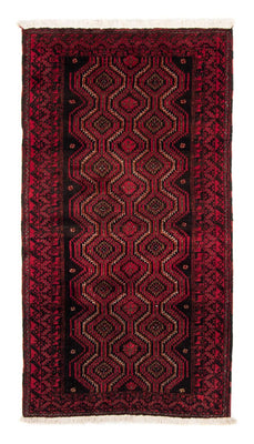 Alfombra de pasillo Alfombra Belutsch - 180 x 96 cm - rojo