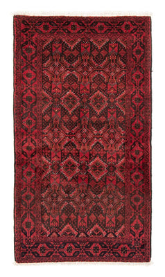 Alfombra de pasillo Alfombra Belutsch - 196 x 100 cm - rojo
