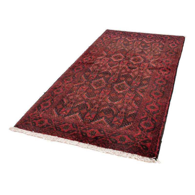 Alfombra de pasillo Alfombra Belutsch - 196 x 100 cm - rojo