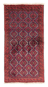 Alfombra de pasillo Alfombra Belutsch - 176 x 89 cm - rojo