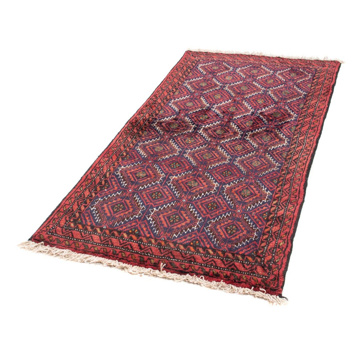 Alfombra de pasillo Alfombra Belutsch - 176 x 89 cm - rojo