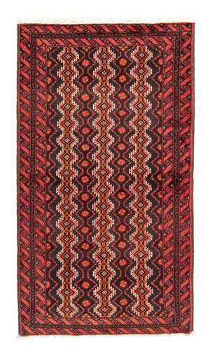 Alfombra de pasillo Alfombra Belutsch - 180 x 98 cm - rojo