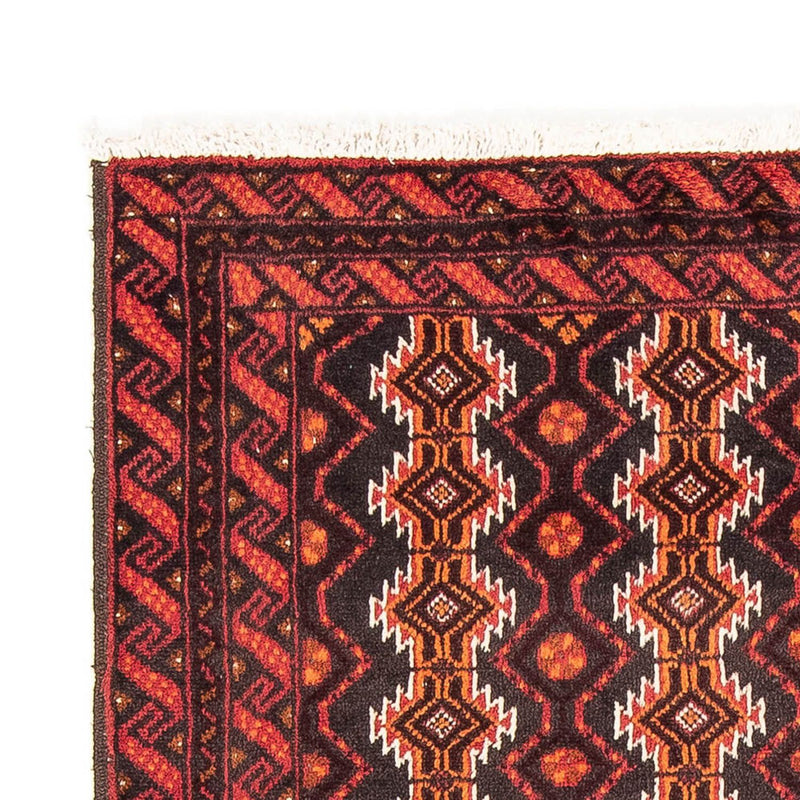 Alfombra de pasillo Alfombra Belutsch - 180 x 98 cm - rojo