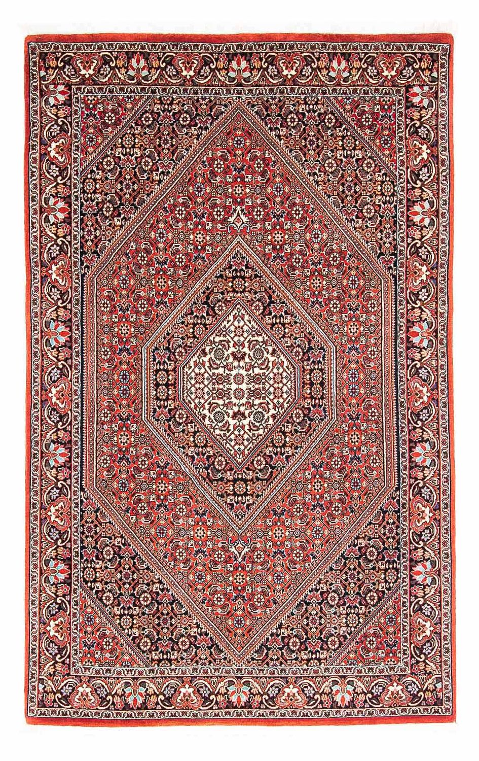 Alfombra persa - Bidjar - 186 x 109 cm - rojo