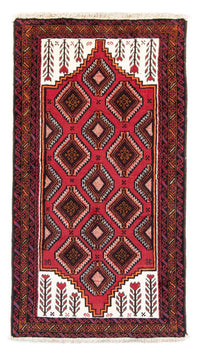 Alfombra de pasillo Alfombra Belutsch - 194 x 104 cm - rojo